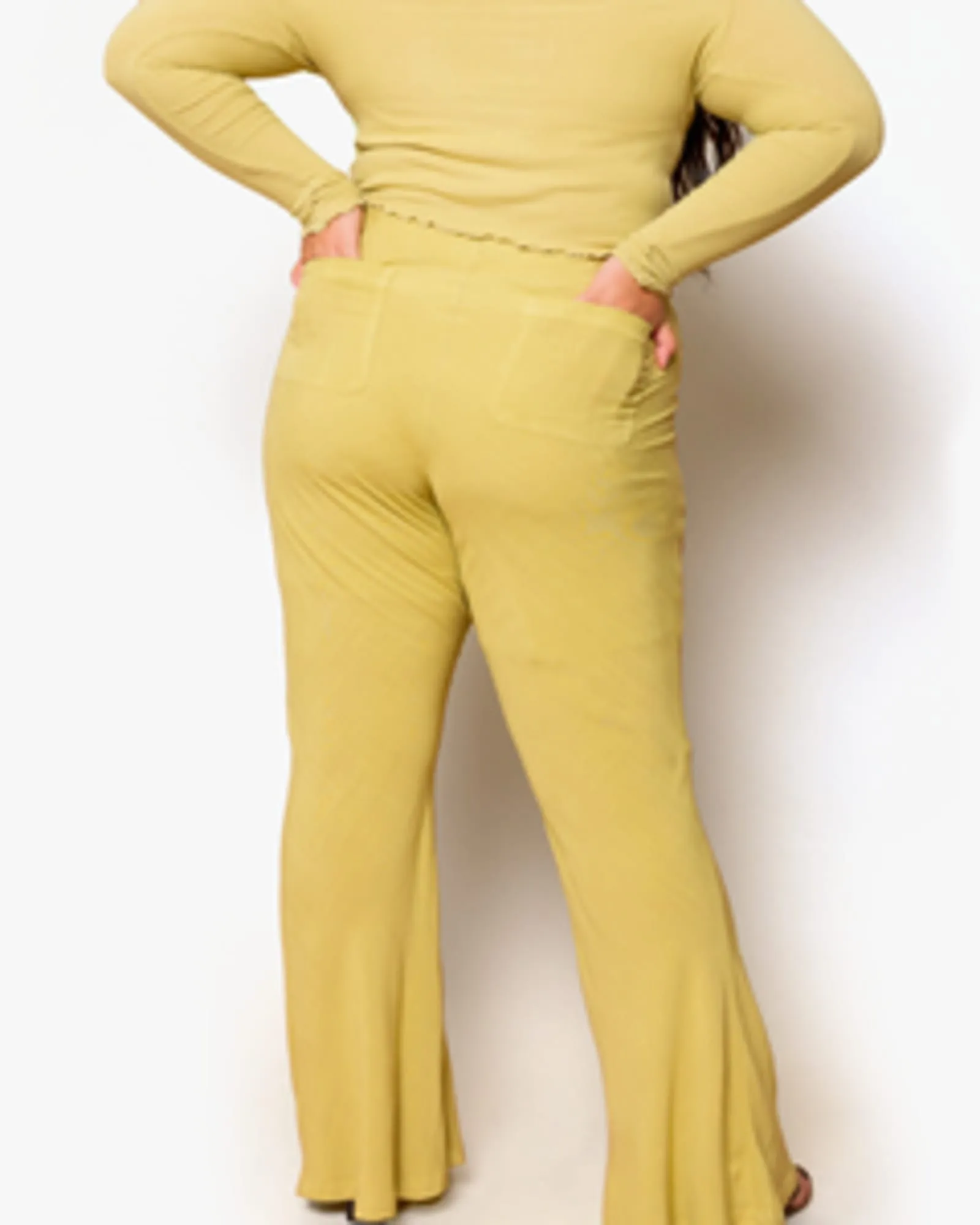 Miranda Slim Flare Pant | Pear
