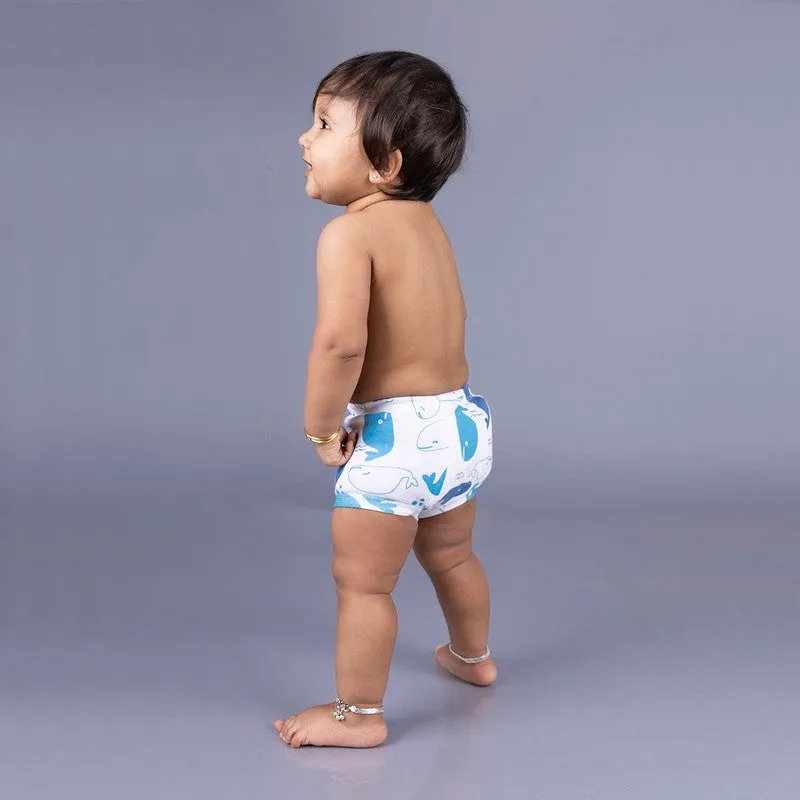 Potty Training Pants for Kids. Evileye & Whale (Size 2, Fits 2-3 yrs) - Pack 2