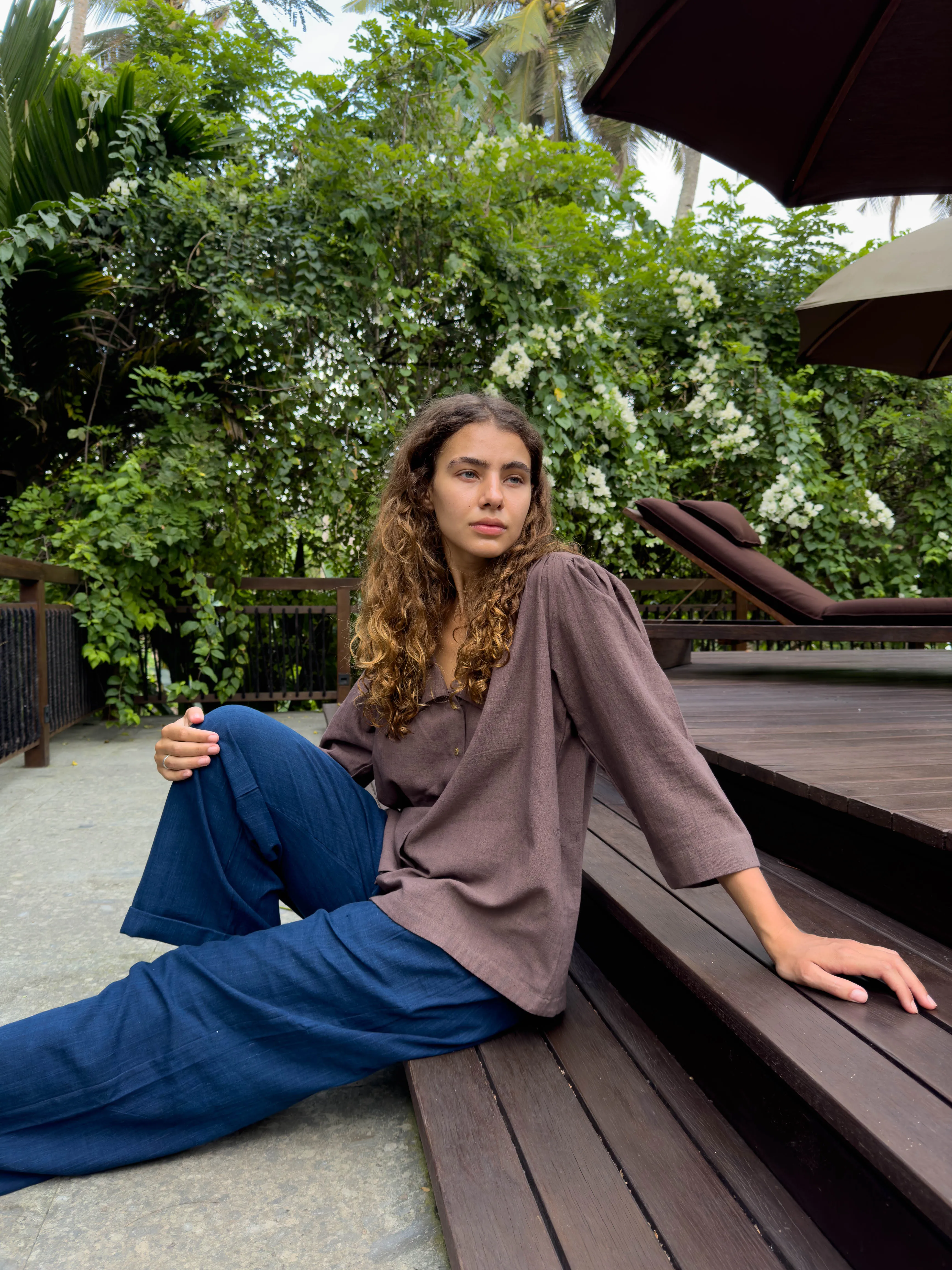 The Autumn Blue Relaxed Pants