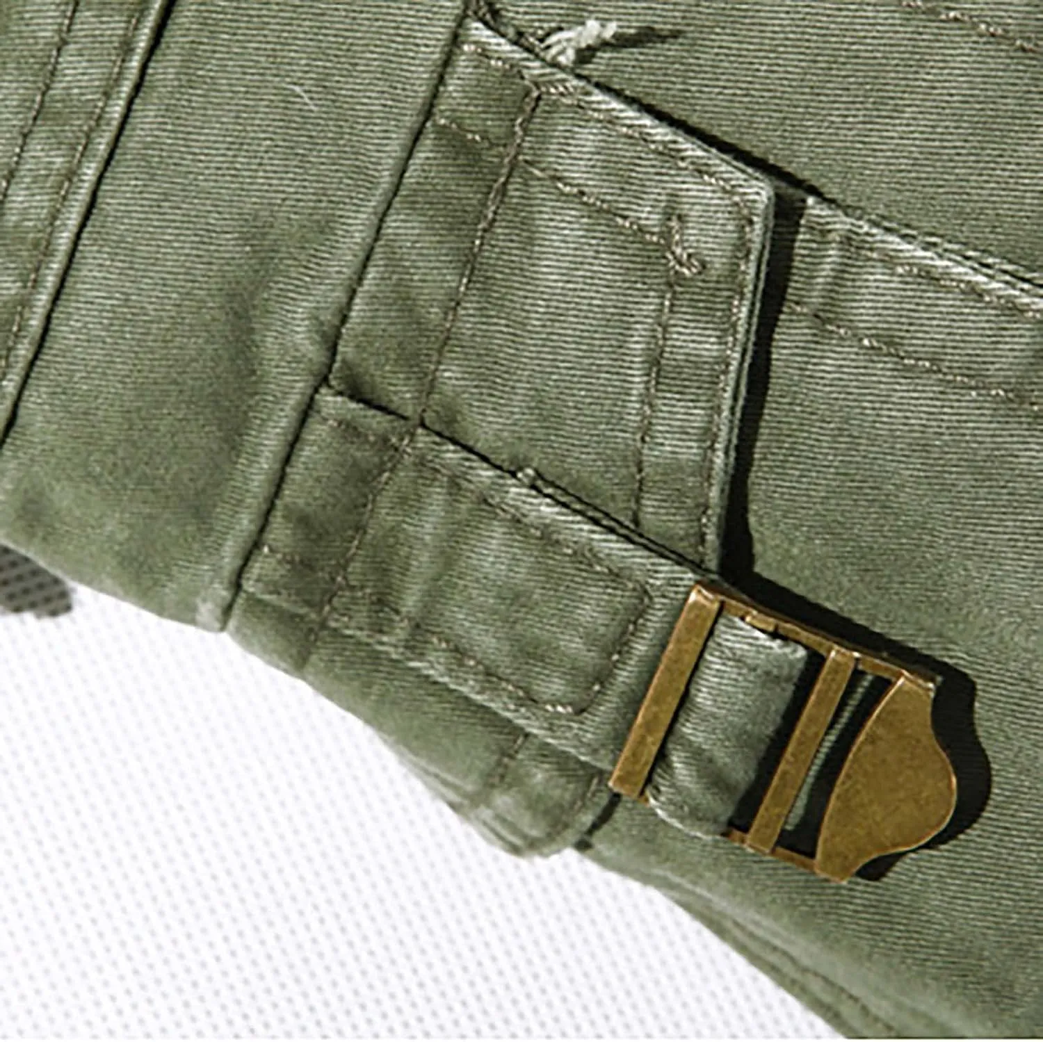 Ymosrh Khaki Cargo Pants for Men Work Pants Cotton Relaxed Fit Military Pants with Multi Pockets Stretch Pants