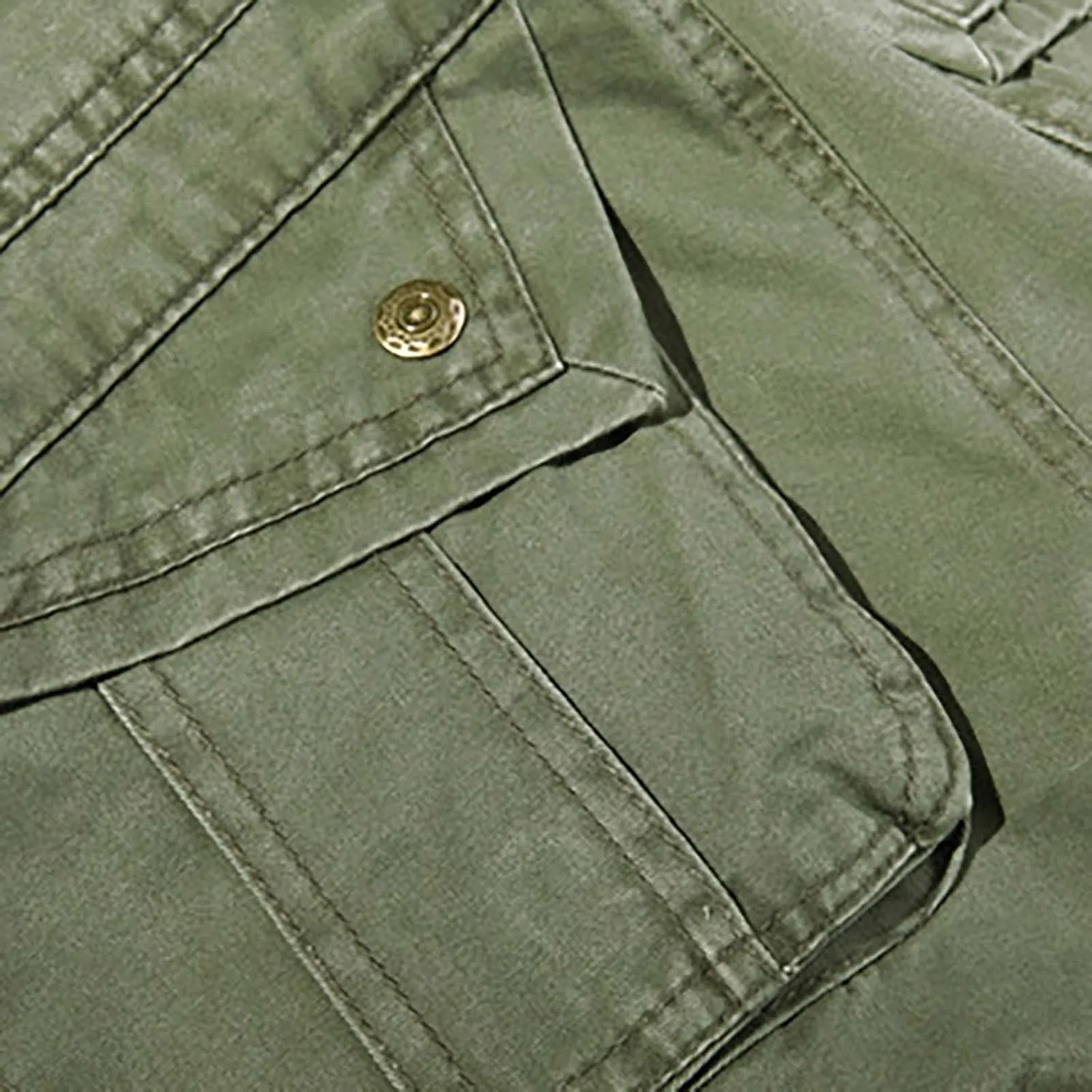 Ymosrh Khaki Cargo Pants for Men Work Pants Cotton Relaxed Fit Military Pants with Multi Pockets Stretch Pants